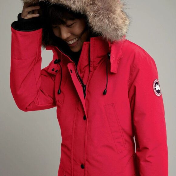 Canada Goose Jackets & Blazers - Canada Goose Trillium Red Down Parka Women’s S Cinched Waist Winter Coat